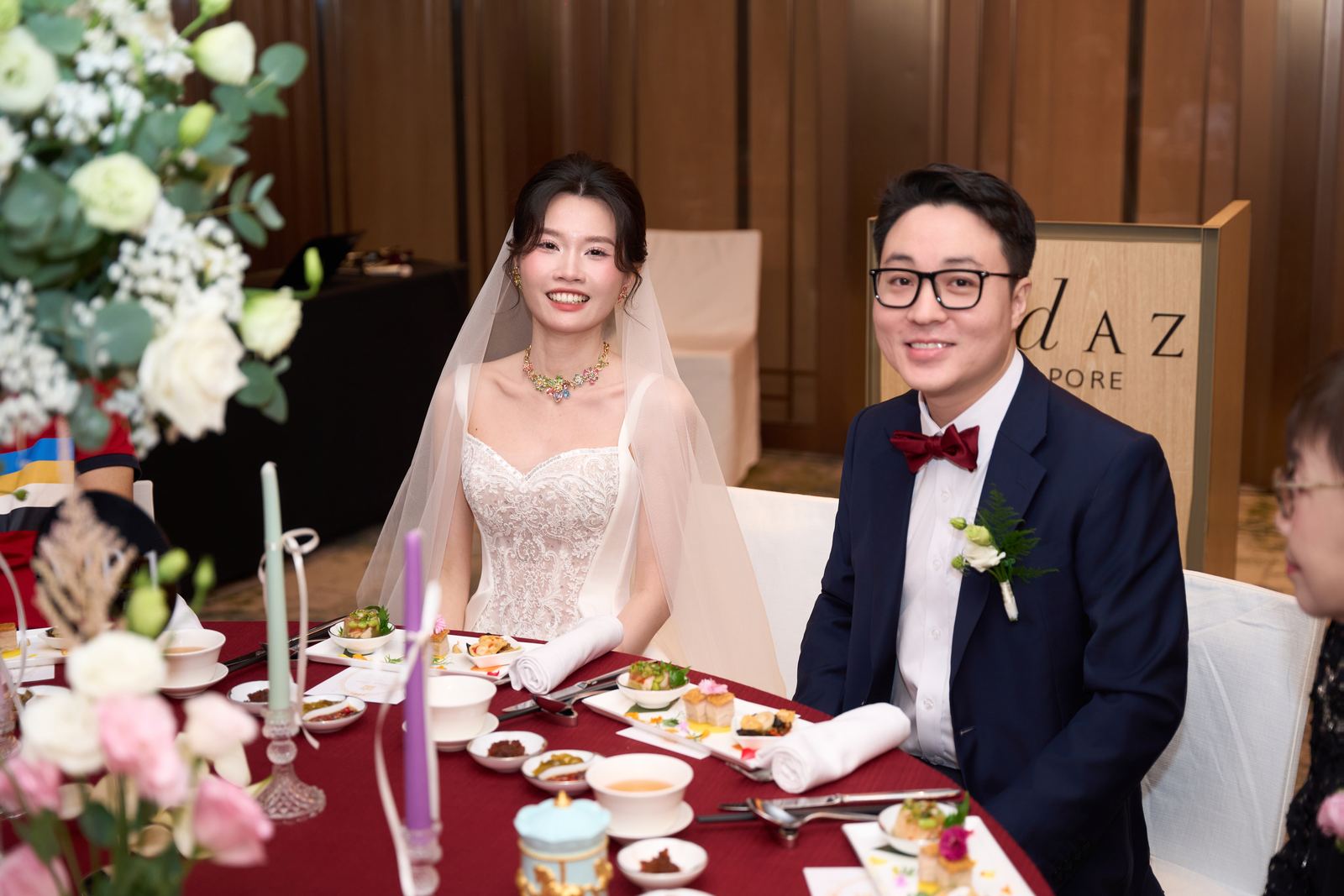 Edward and Na at their wedding