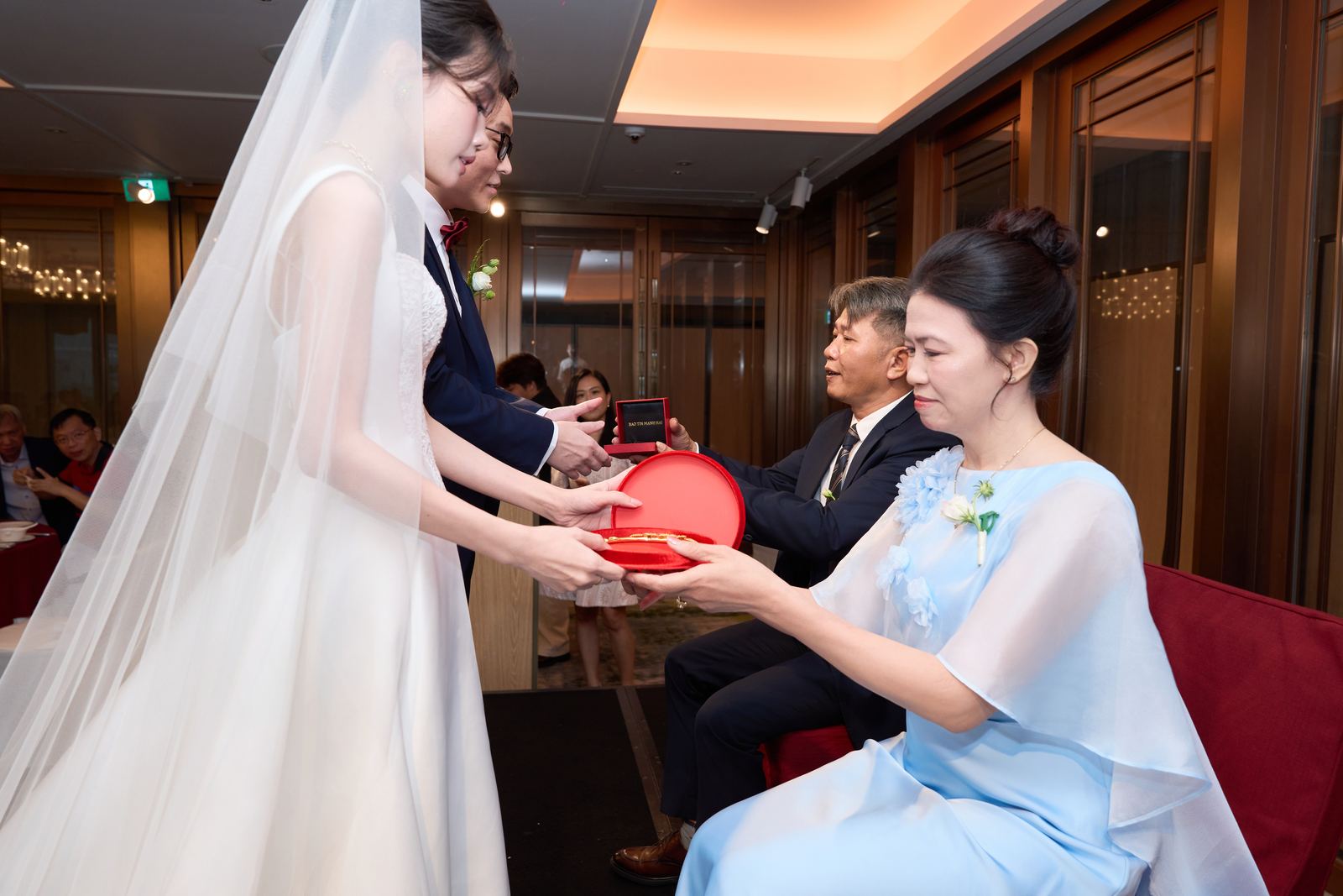 Edward and Na at their wedding