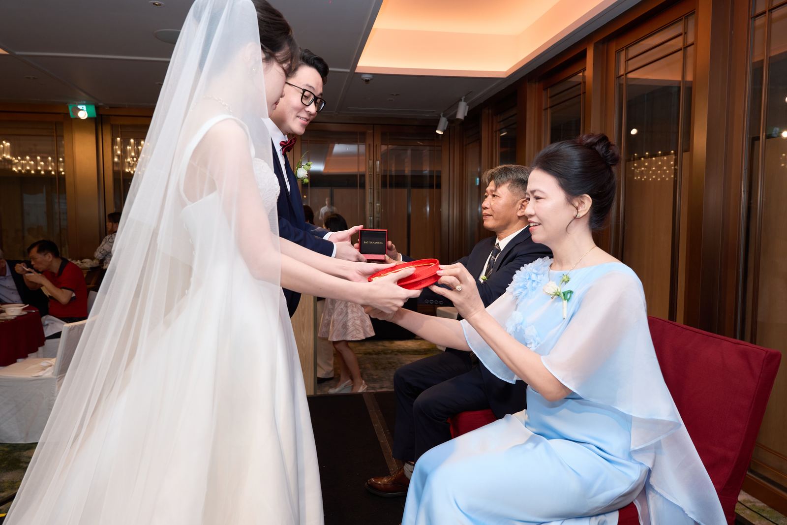 Edward and Na at their wedding