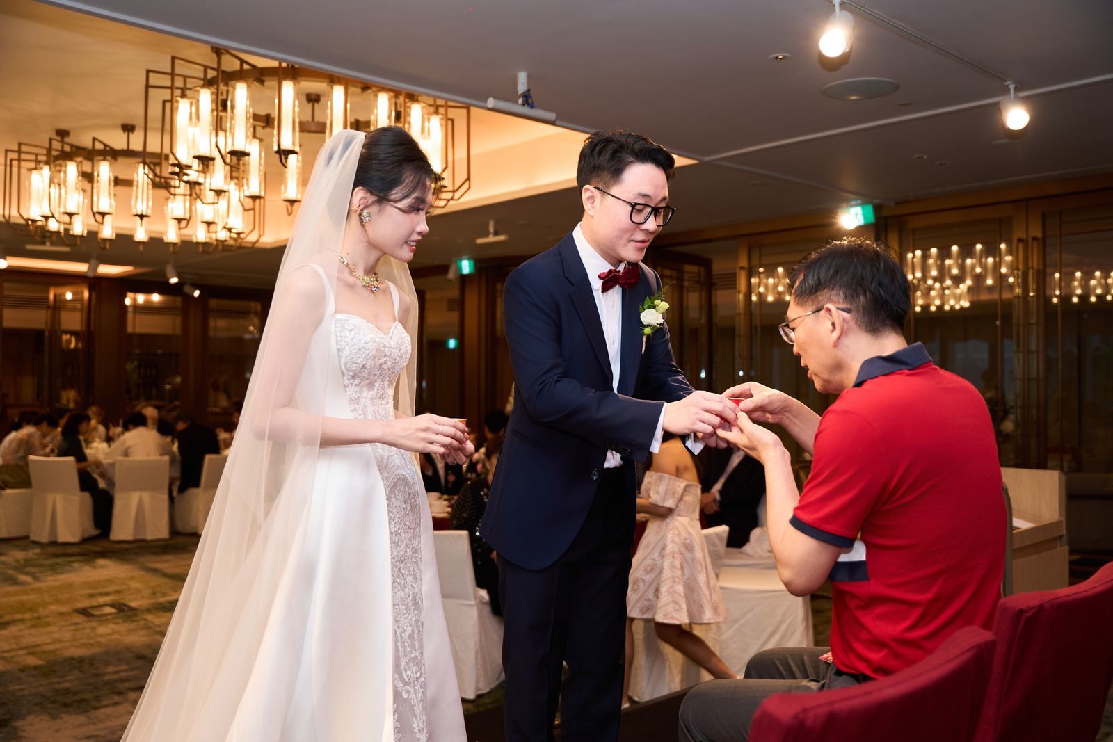 Edward and Na at their wedding