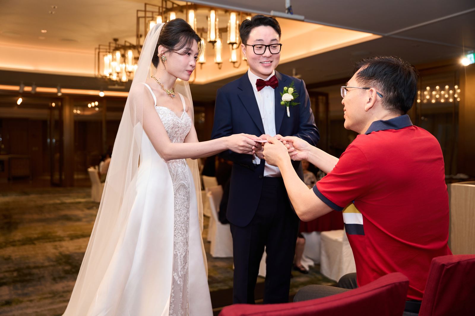 Edward and Na at their wedding