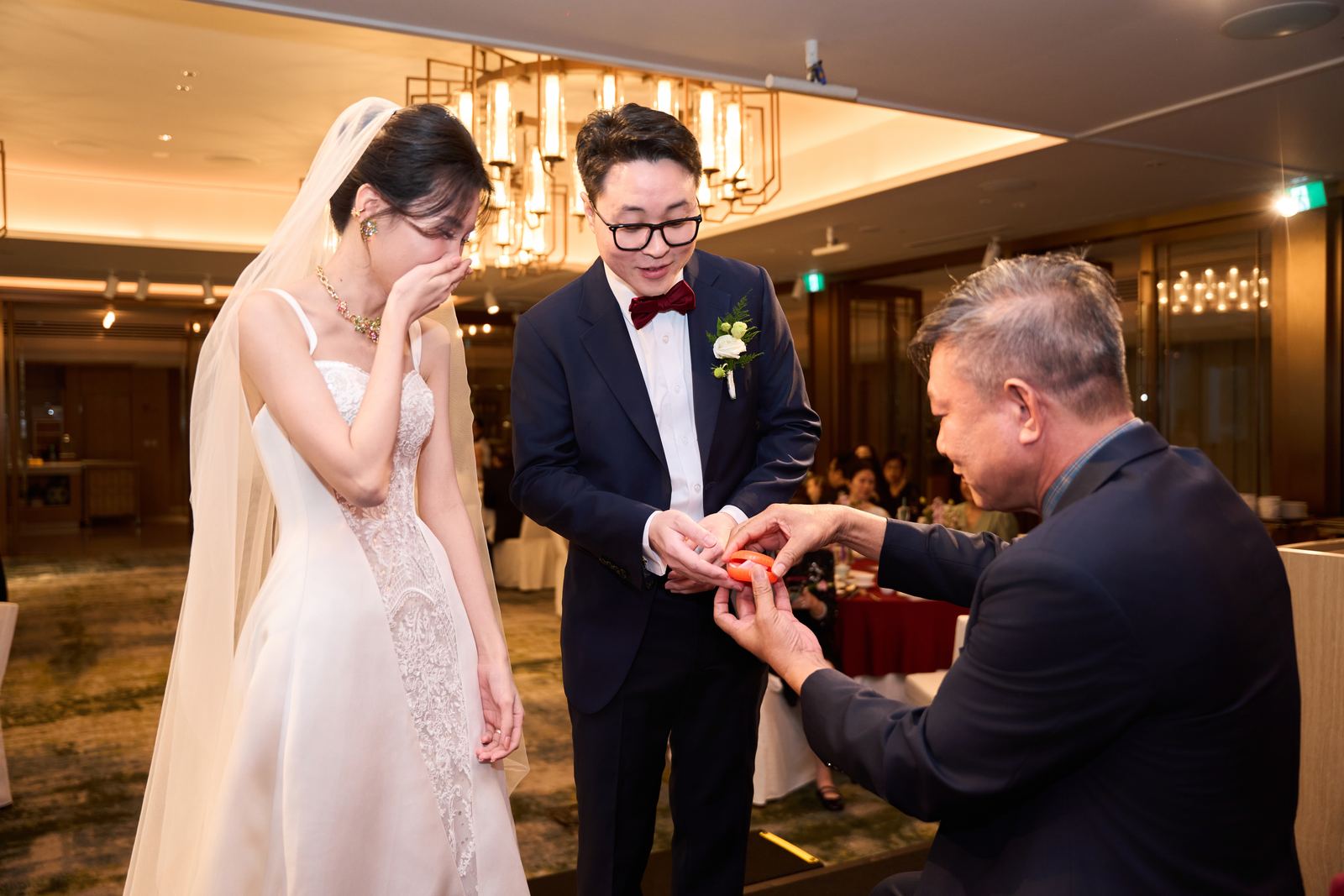 Edward and Na at their wedding