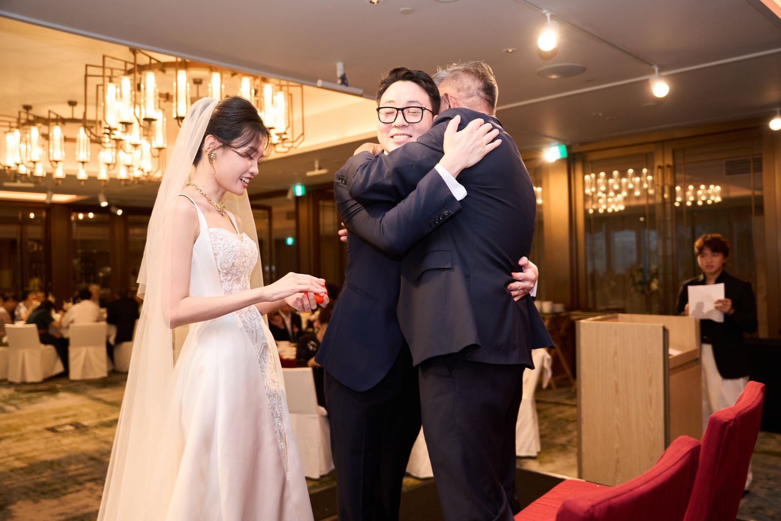 Edward and Na at their wedding
