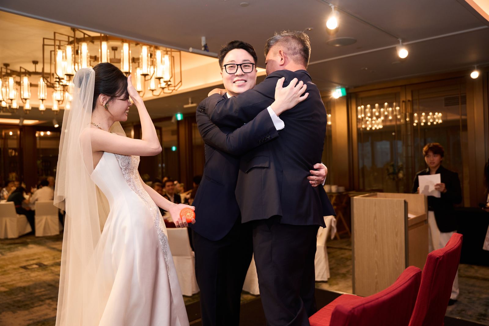 Edward and Na at their wedding