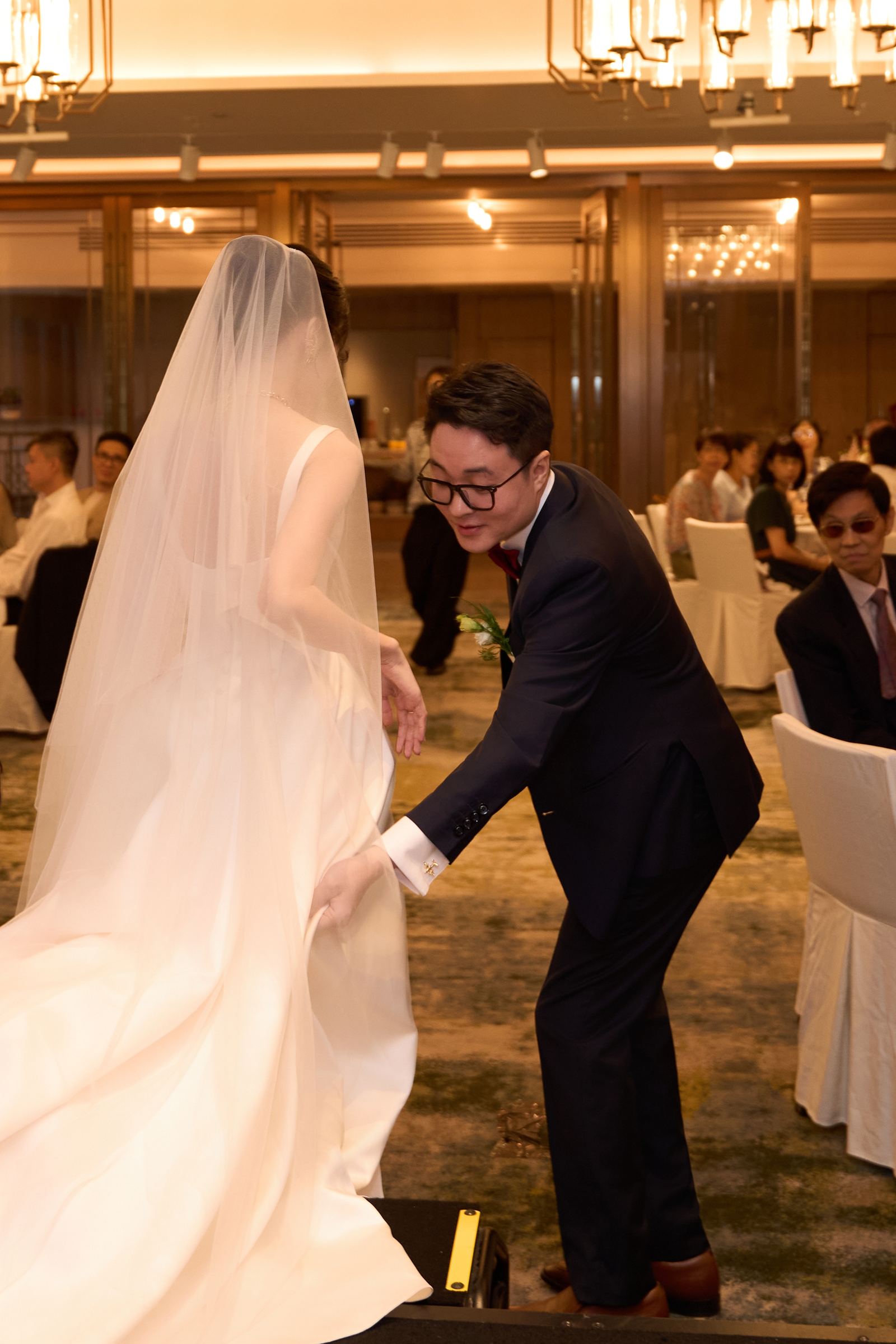 Edward and Na at their wedding