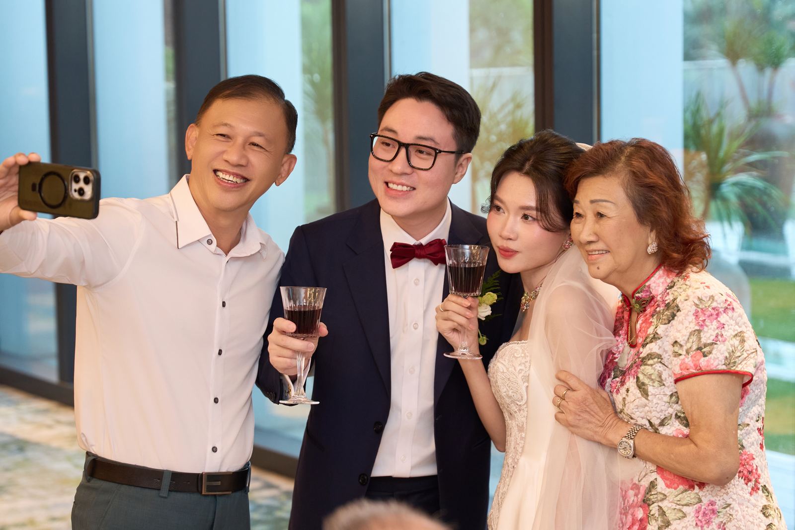 Edward and Na at their wedding
