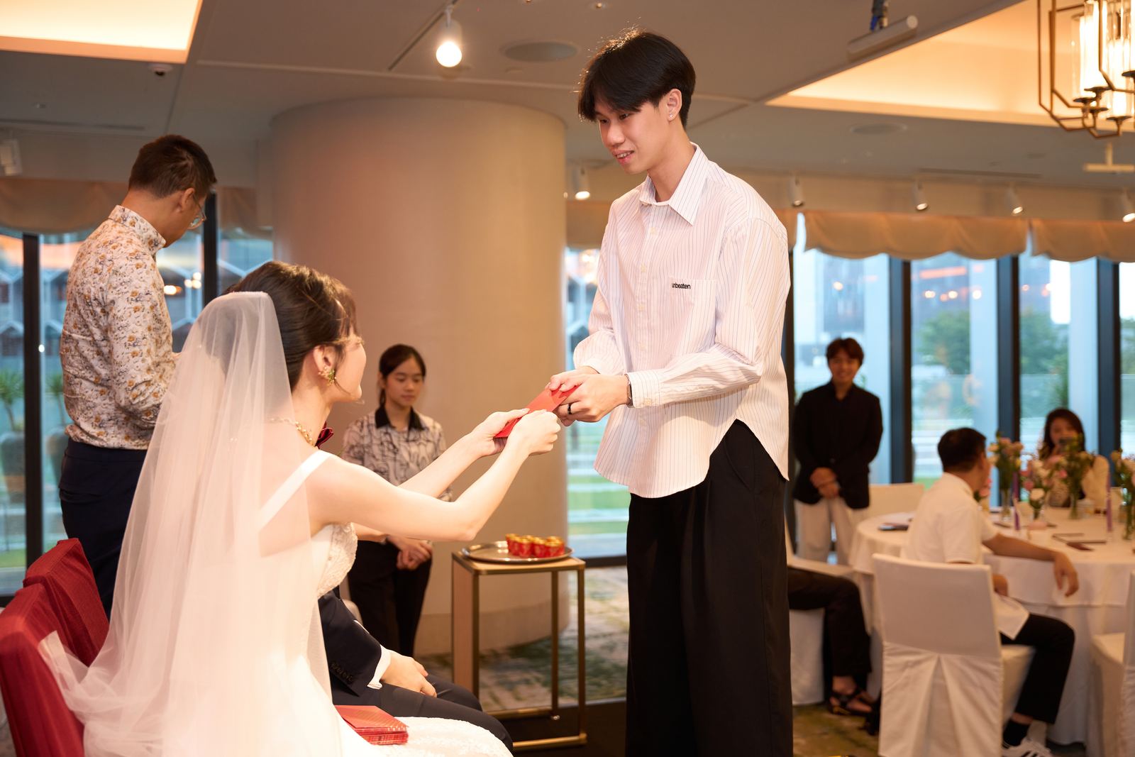 Edward and Na at their wedding