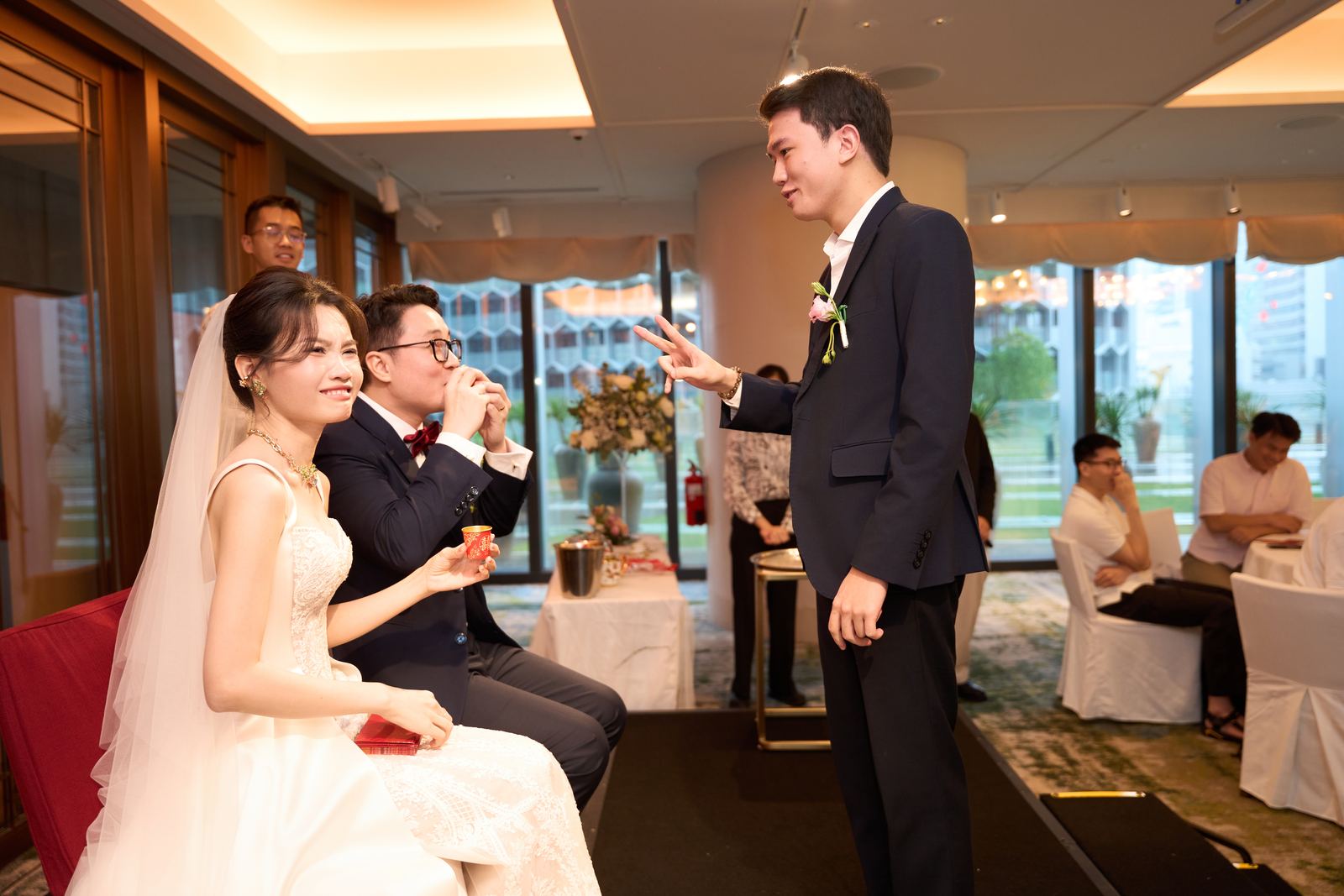 Edward and Na at their wedding