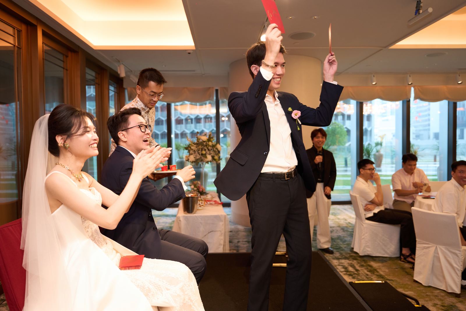 Edward and Na at their wedding