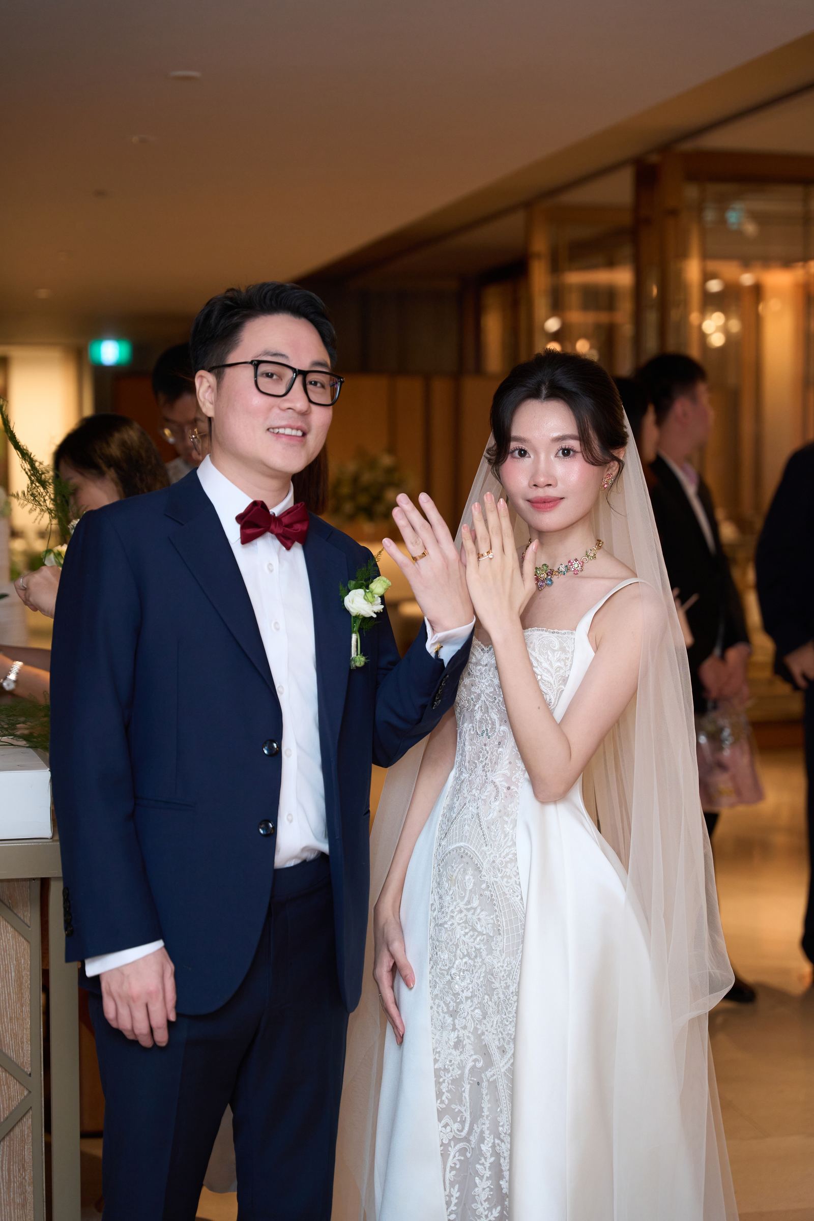 Edward and Na at their wedding