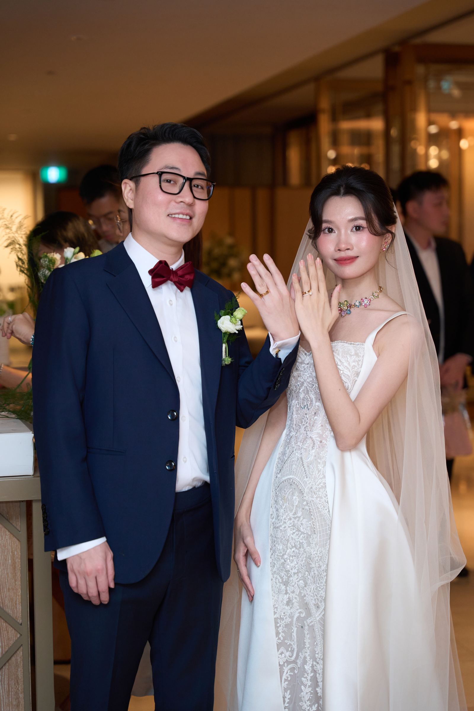 Edward and Na at their wedding