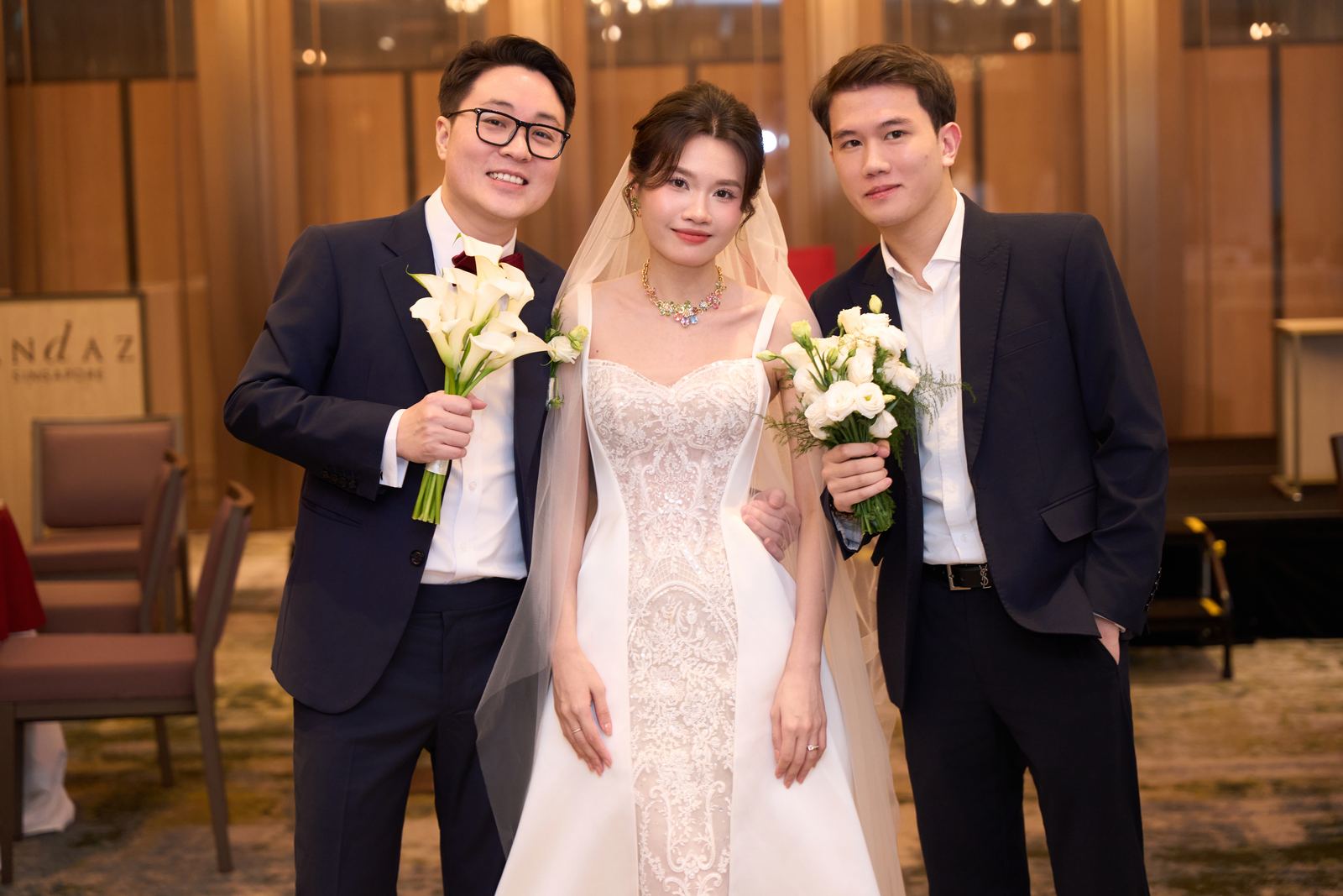 Edward and Na at their wedding