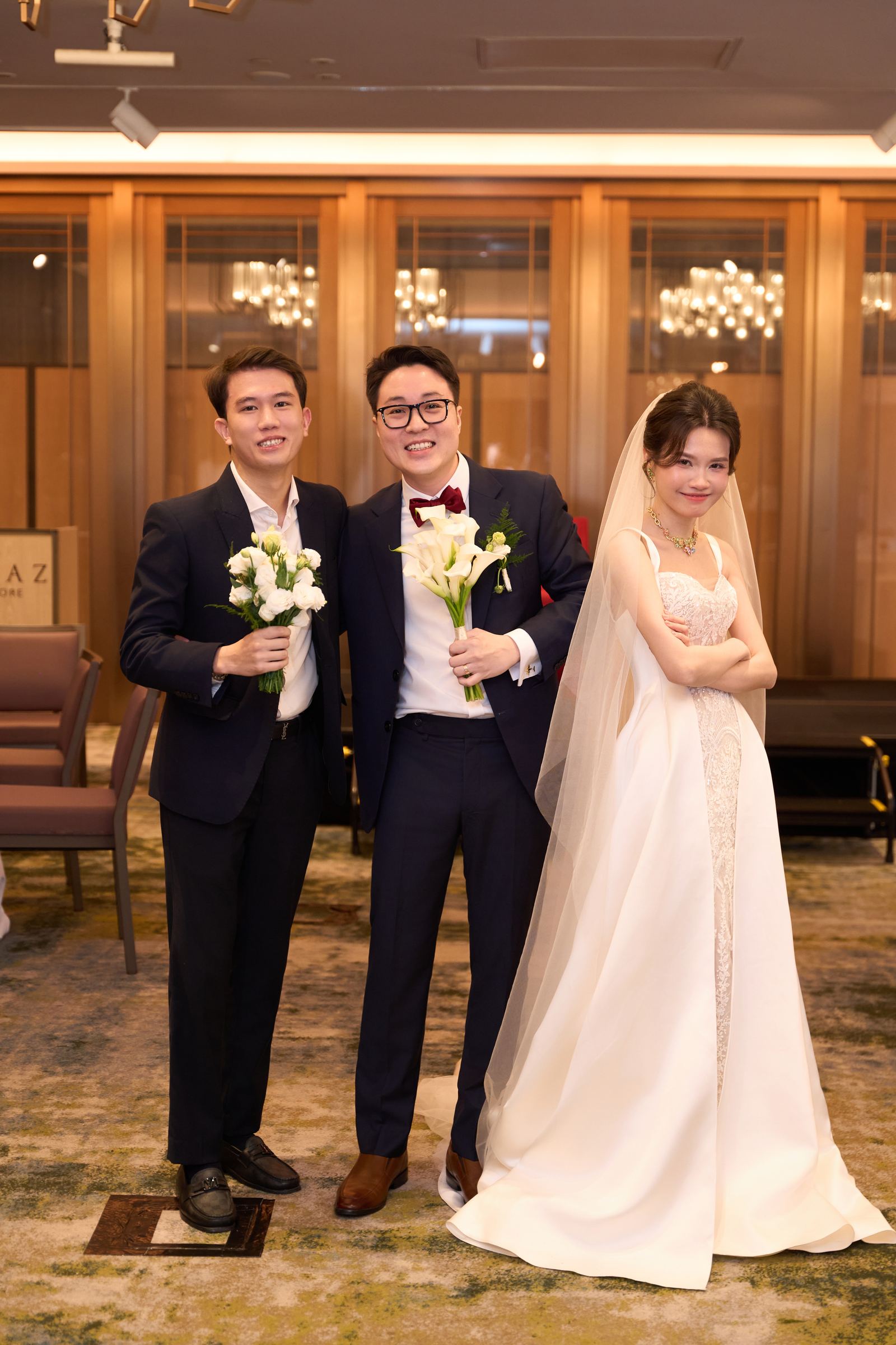 Edward and Na at their wedding