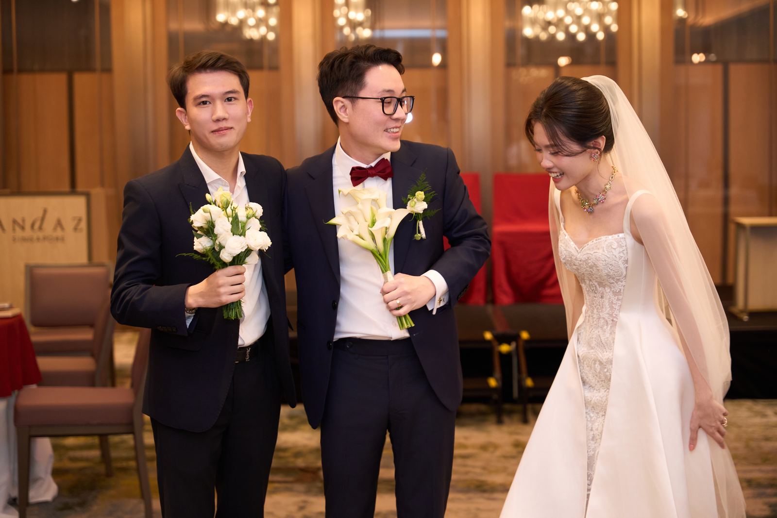 Edward and Na at their wedding