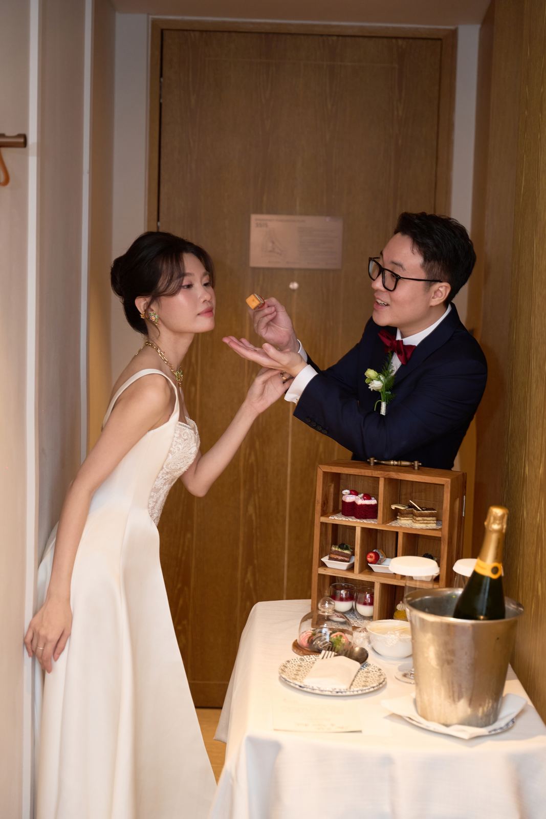 Edward and Na at their wedding