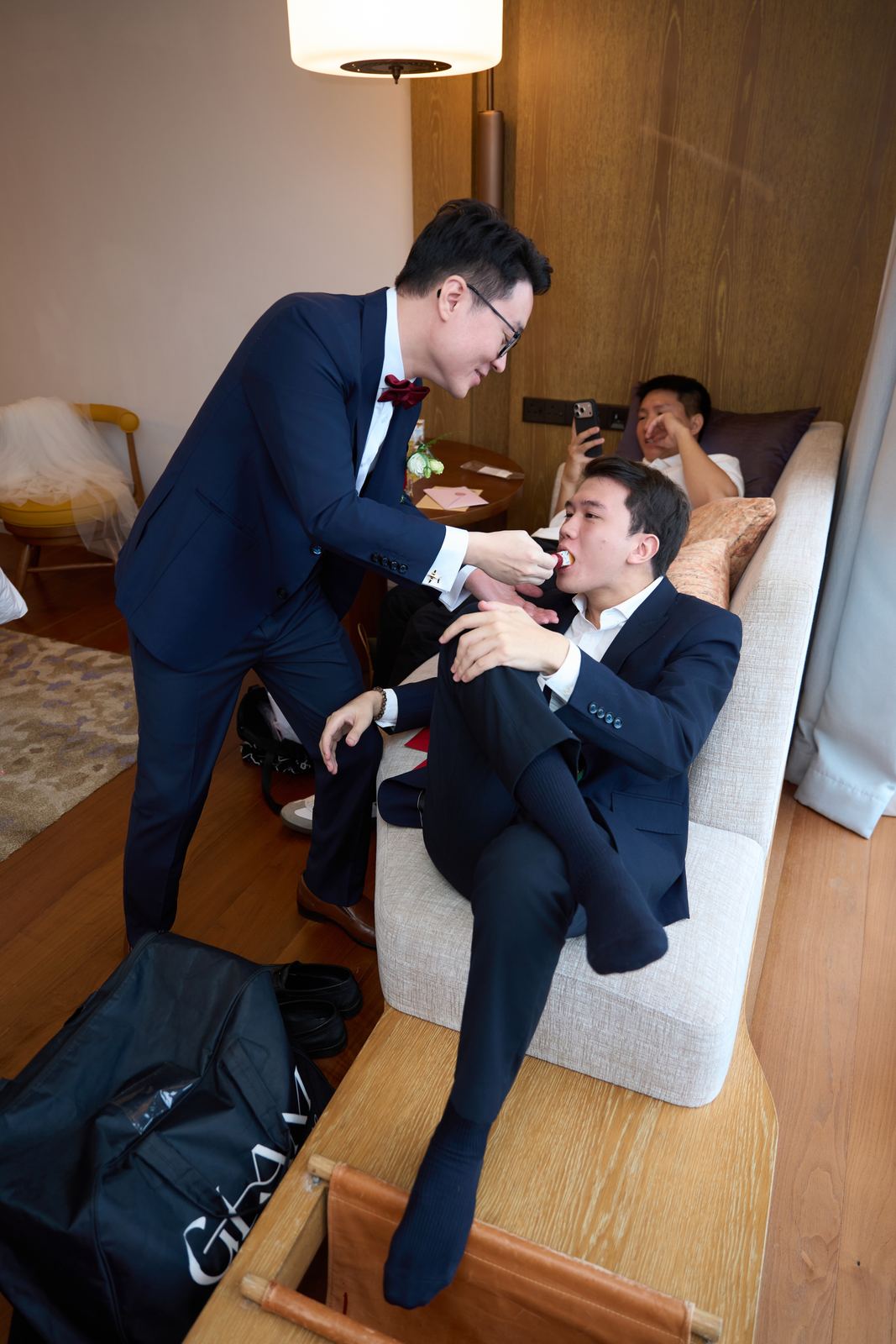 Edward and Na at their wedding