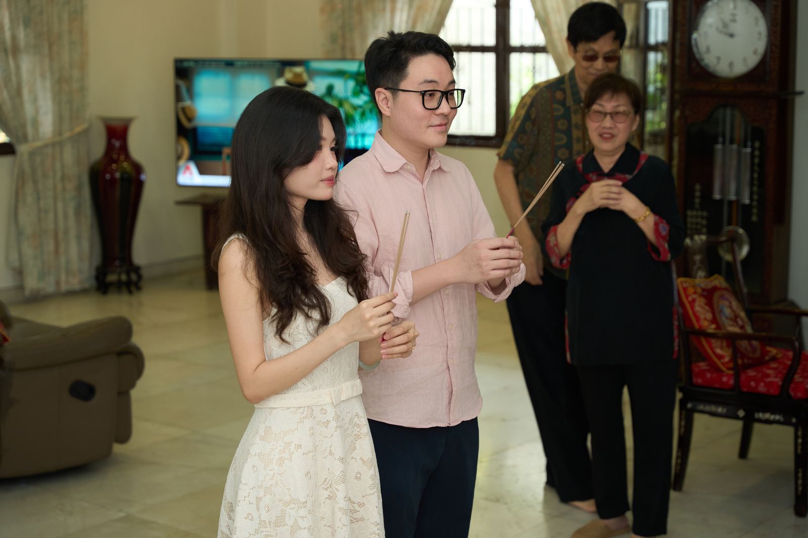 Edward and Na at their wedding