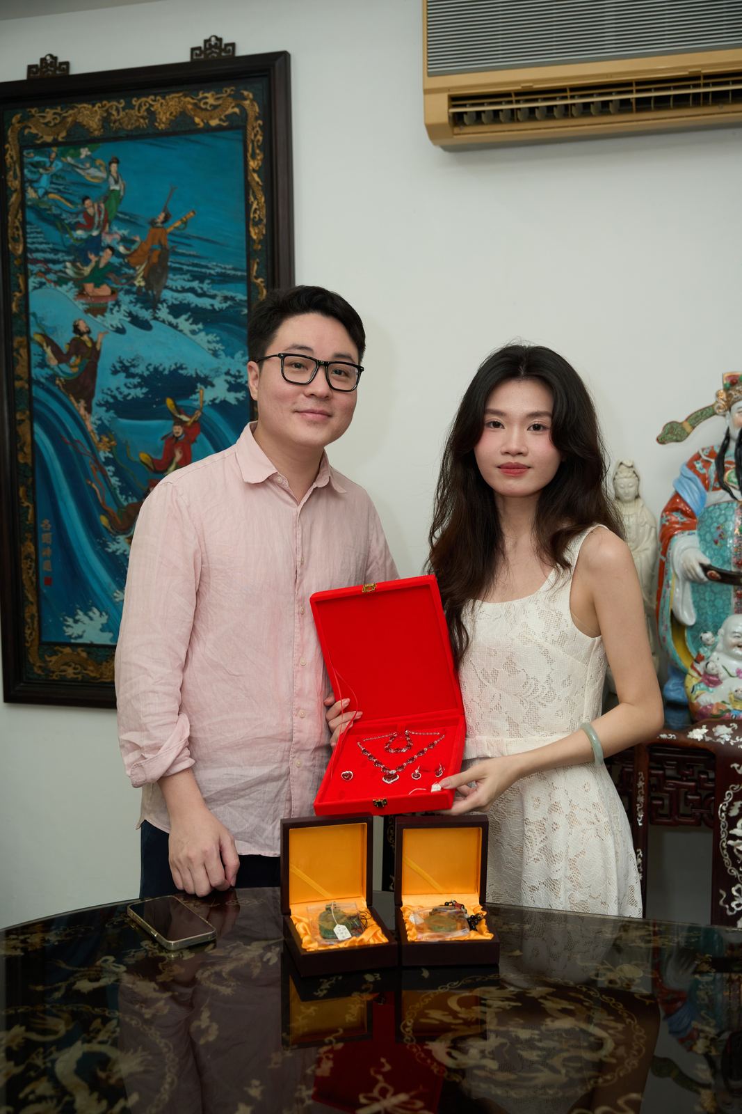 Edward and Na at their wedding