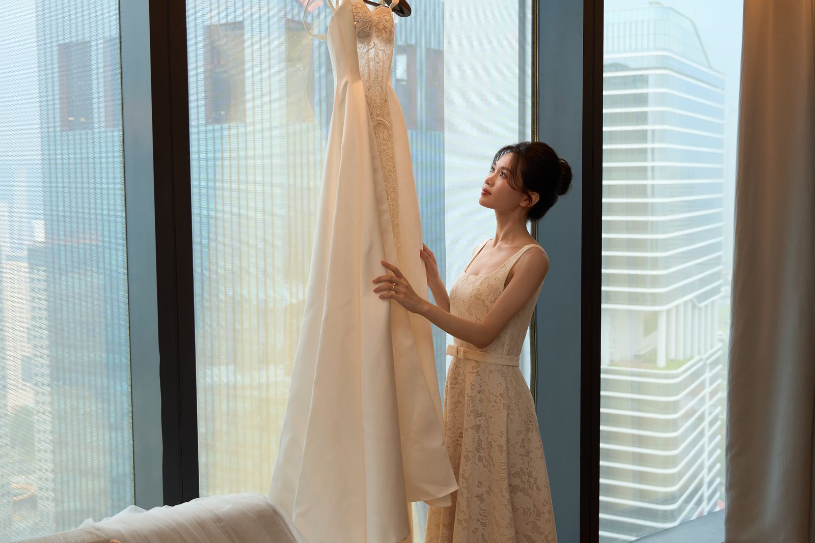Edward and Na at their wedding