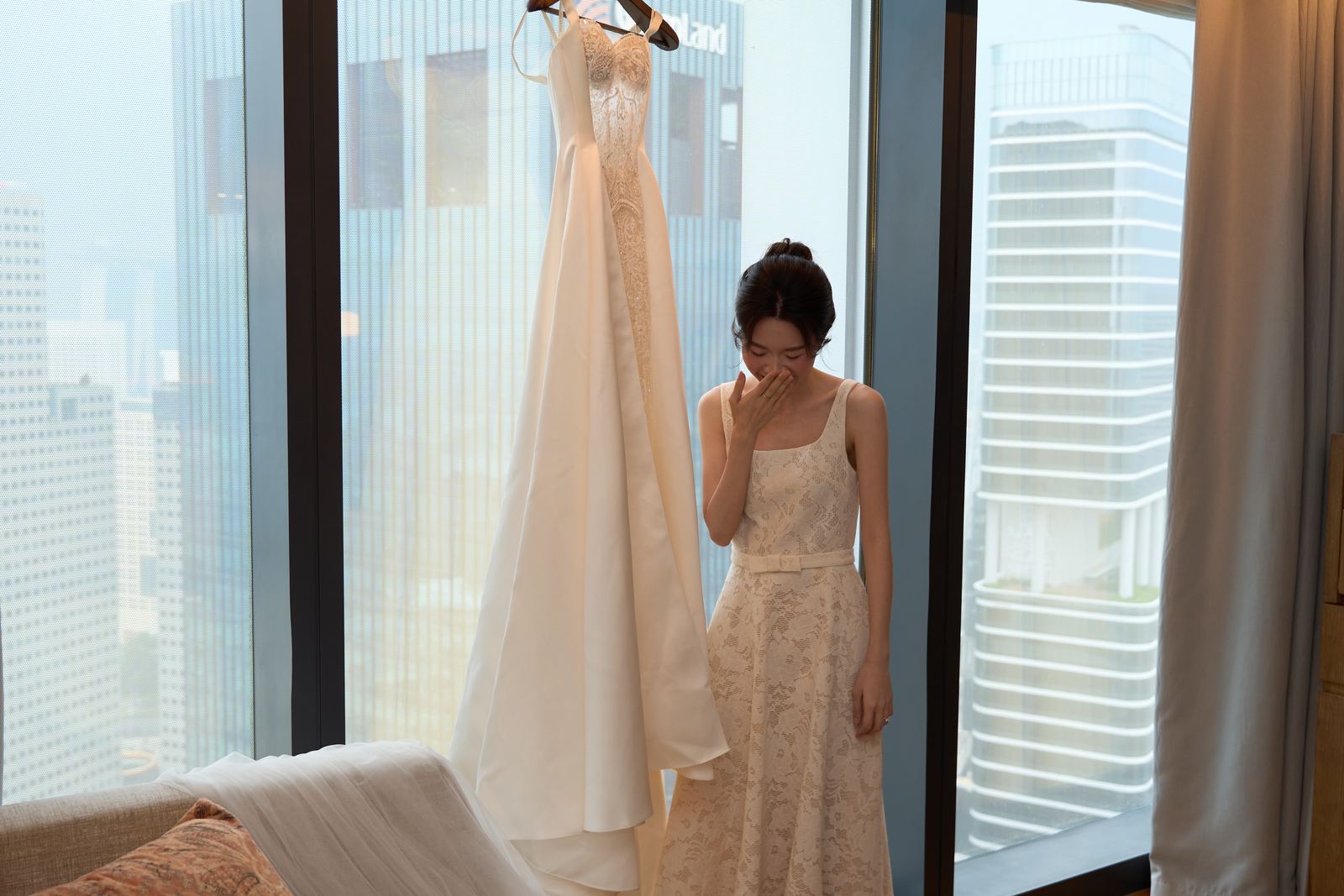 Edward and Na at their wedding