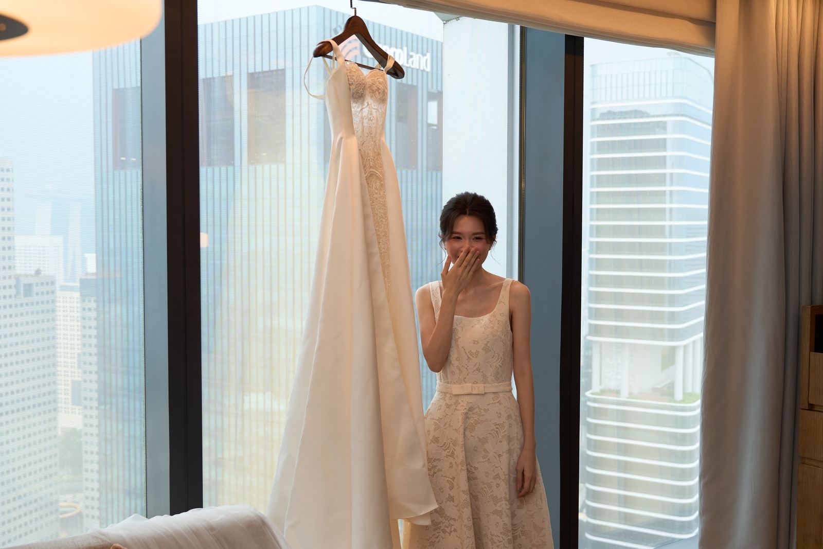Edward and Na at their wedding