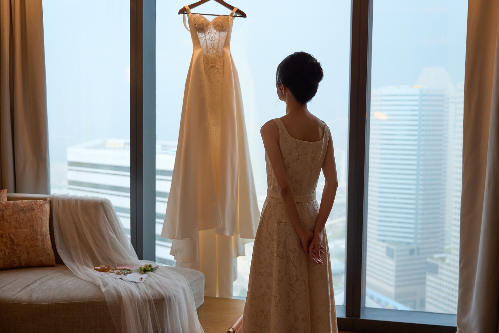 Edward and Na at their wedding