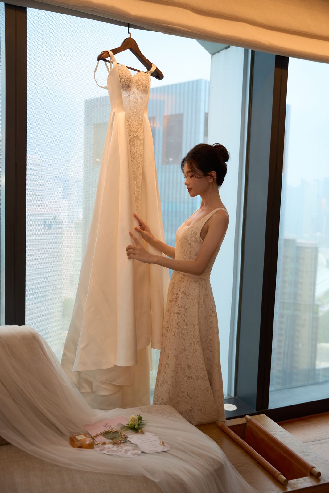 Edward and Na at their wedding