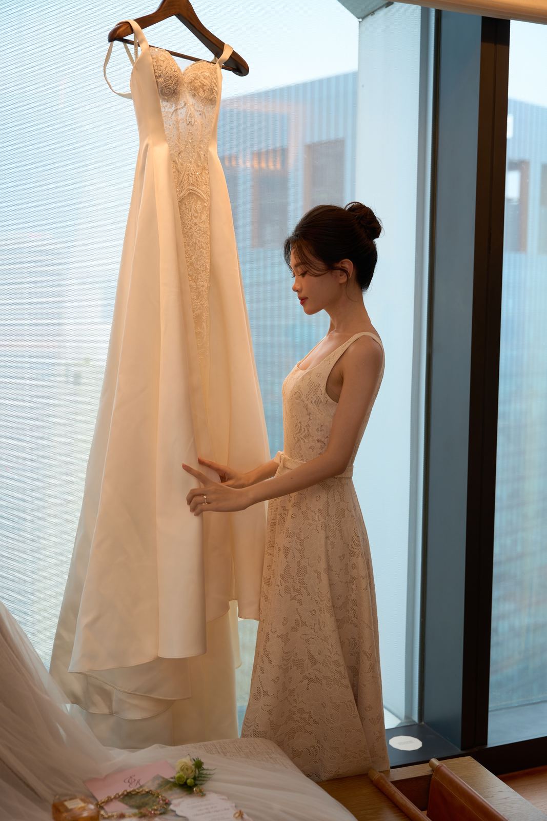 Edward and Na at their wedding