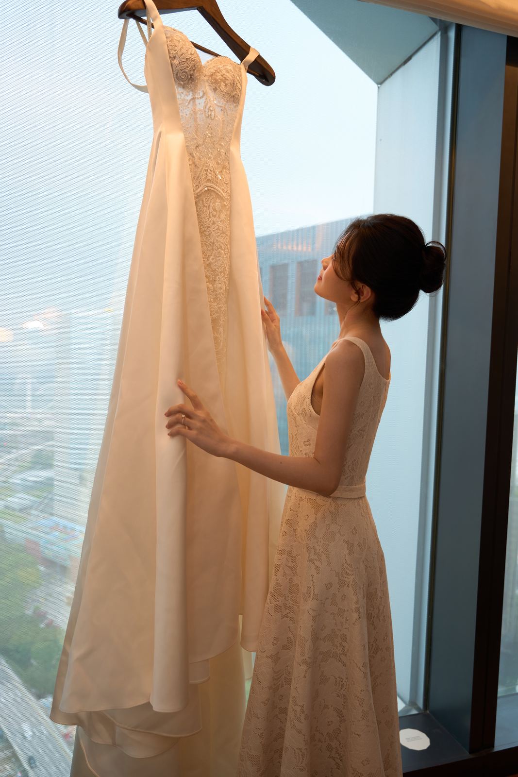 Edward and Na at their wedding