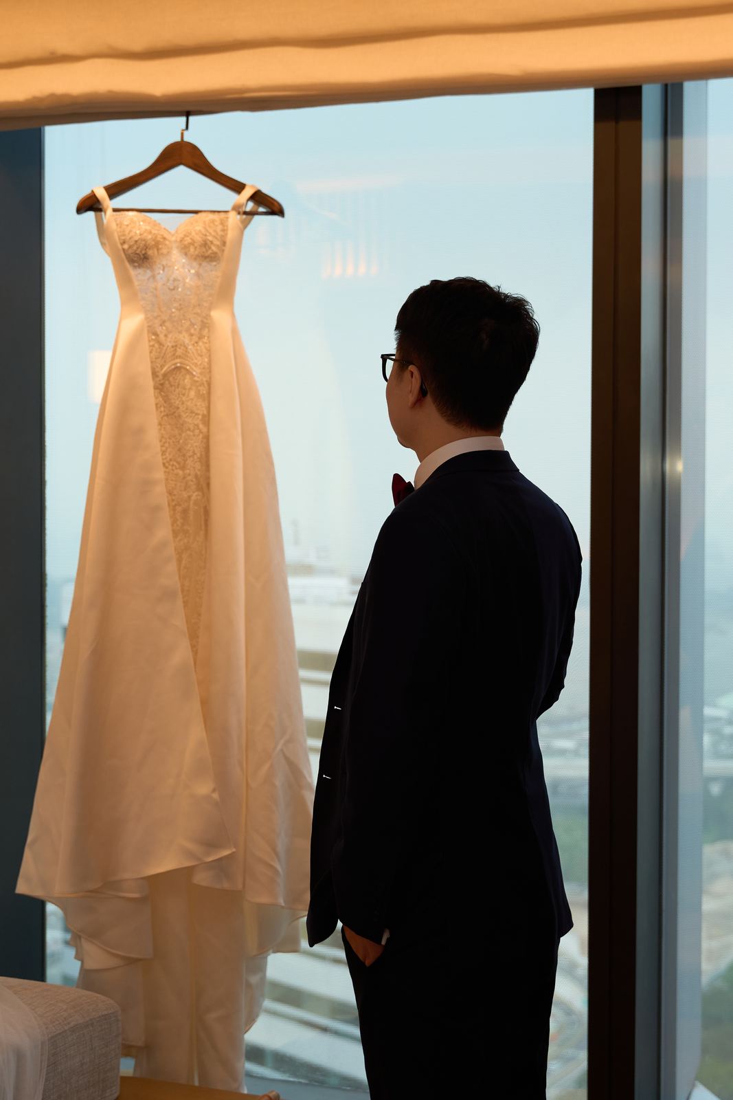 Edward and Na at their wedding
