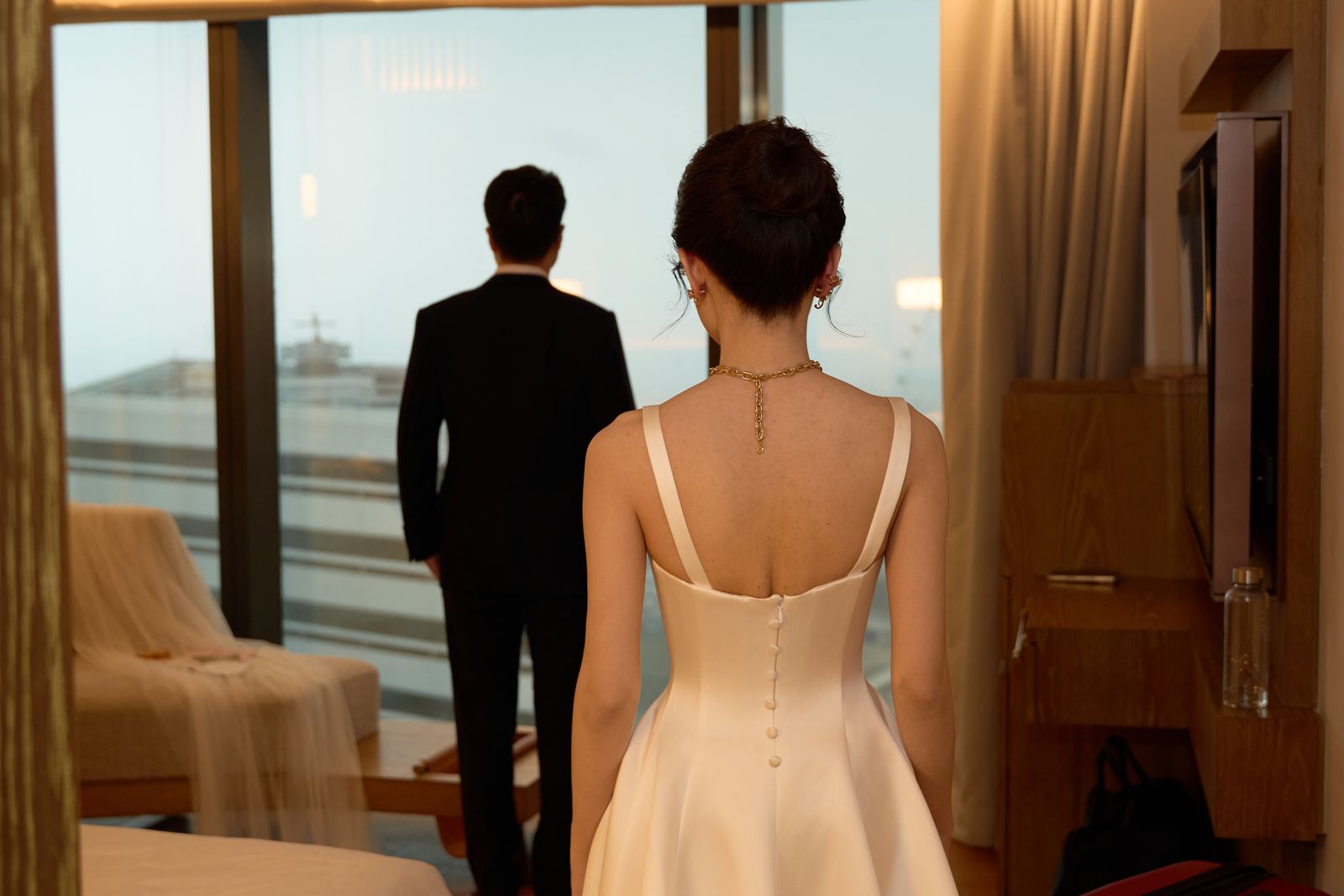 Edward and Na at their wedding