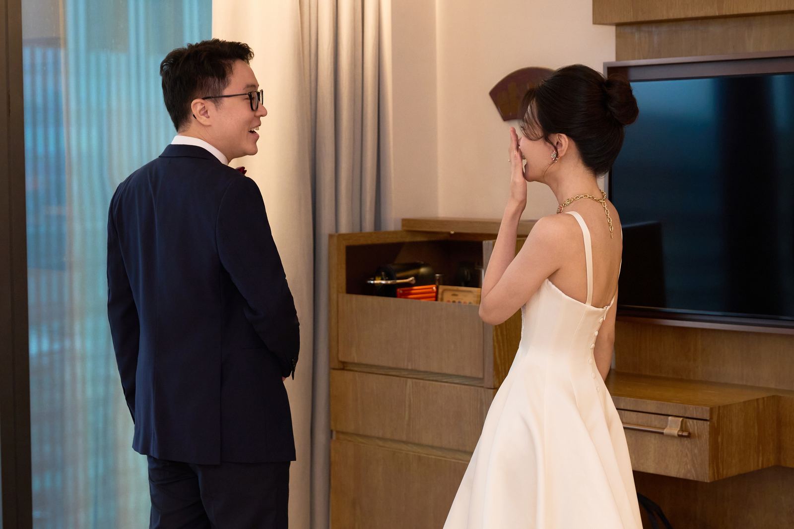 Edward and Na at their wedding