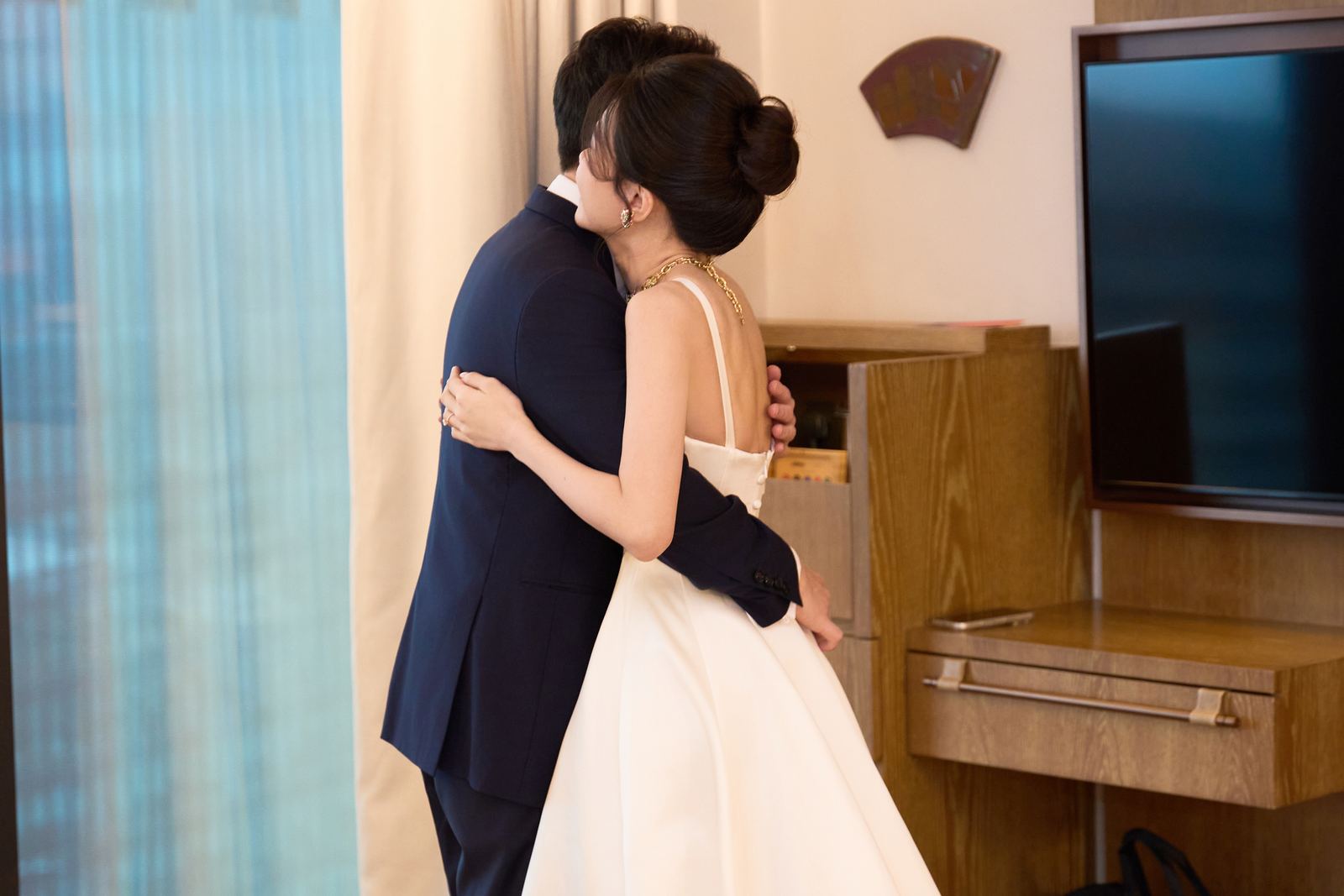 Edward and Na at their wedding