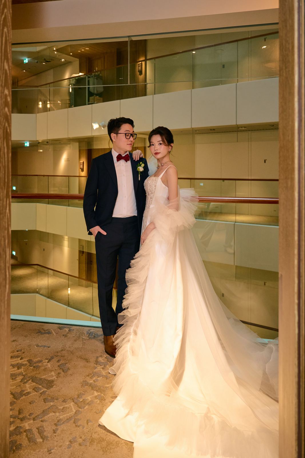 Edward and Na at their wedding