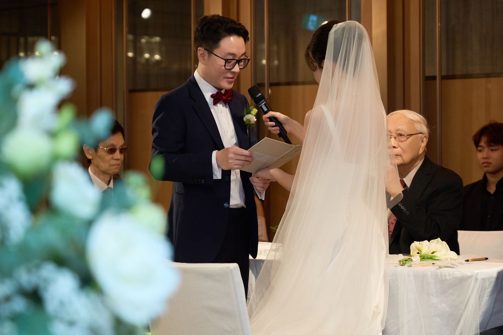Edward and Na at their wedding