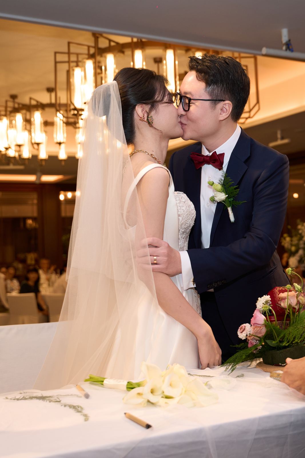 Edward and Na at their wedding
