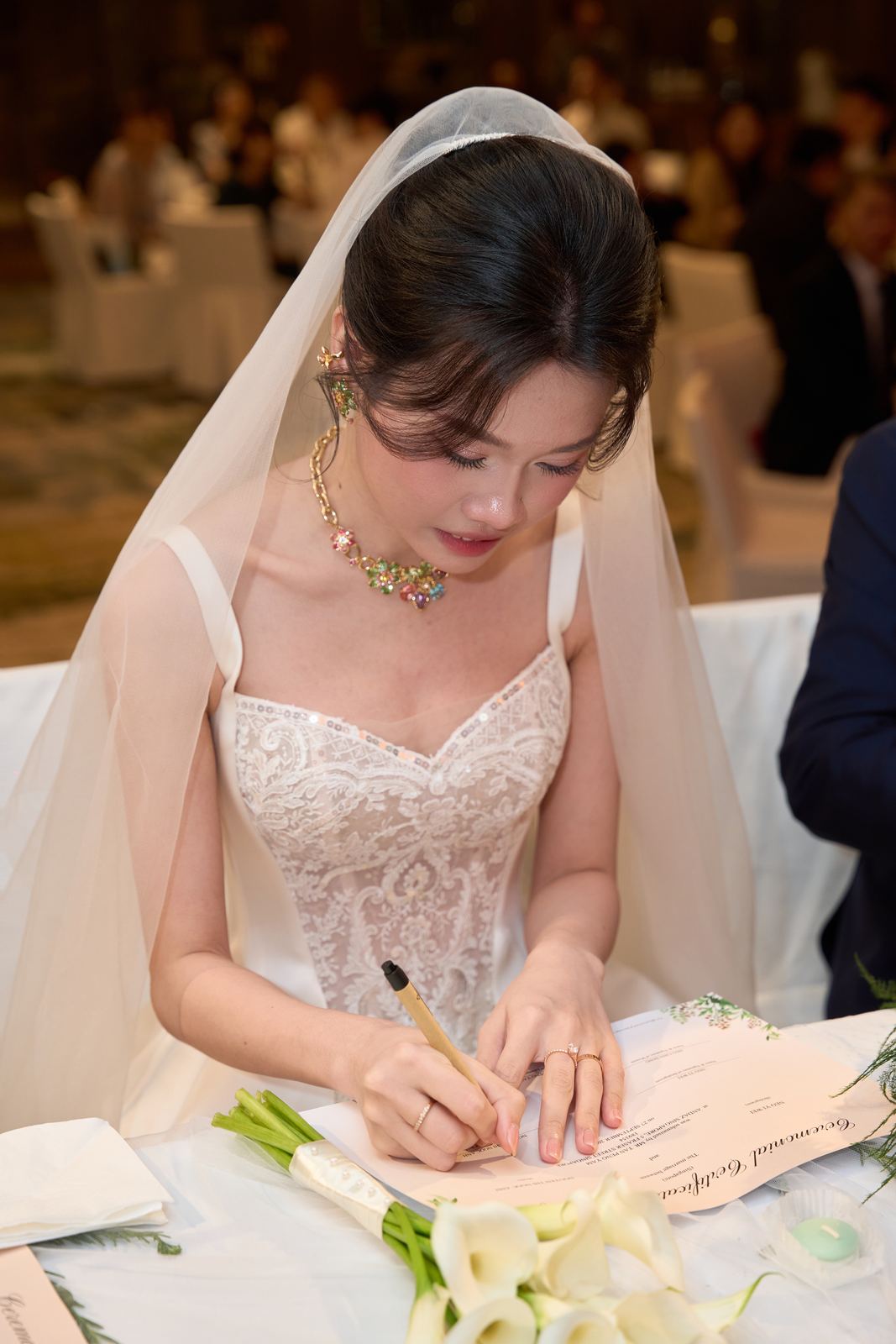 Edward and Na at their wedding