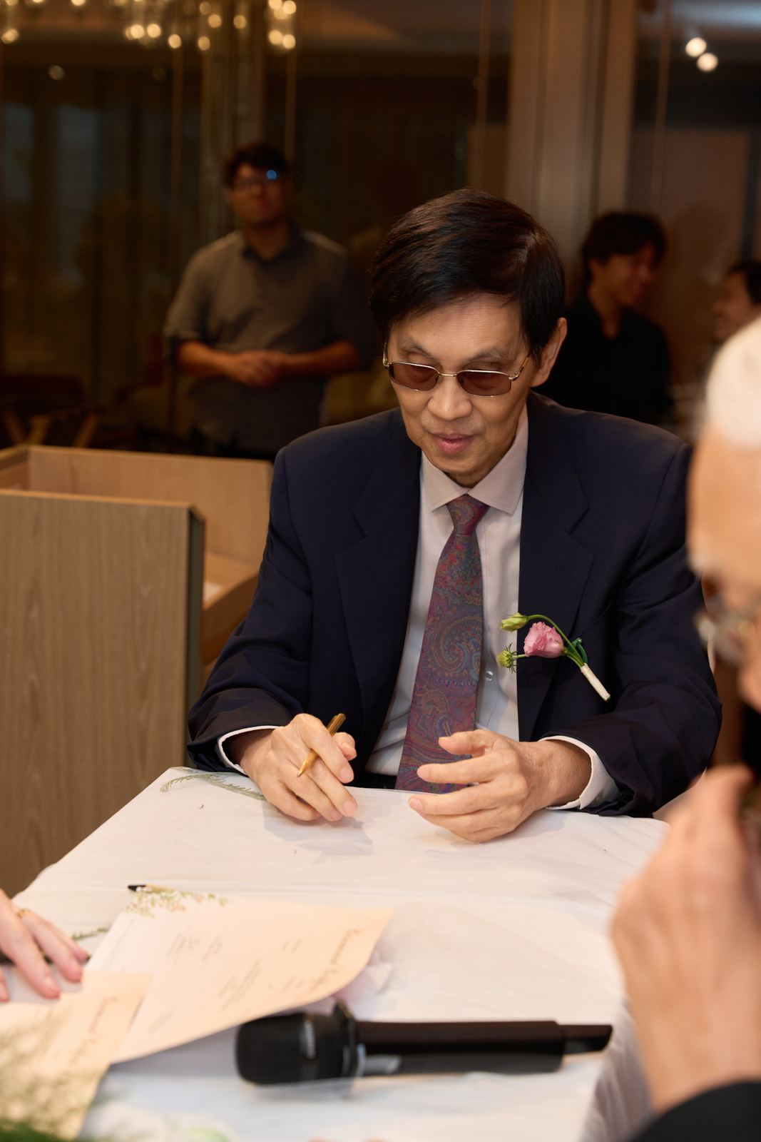 Edward and Na at their wedding