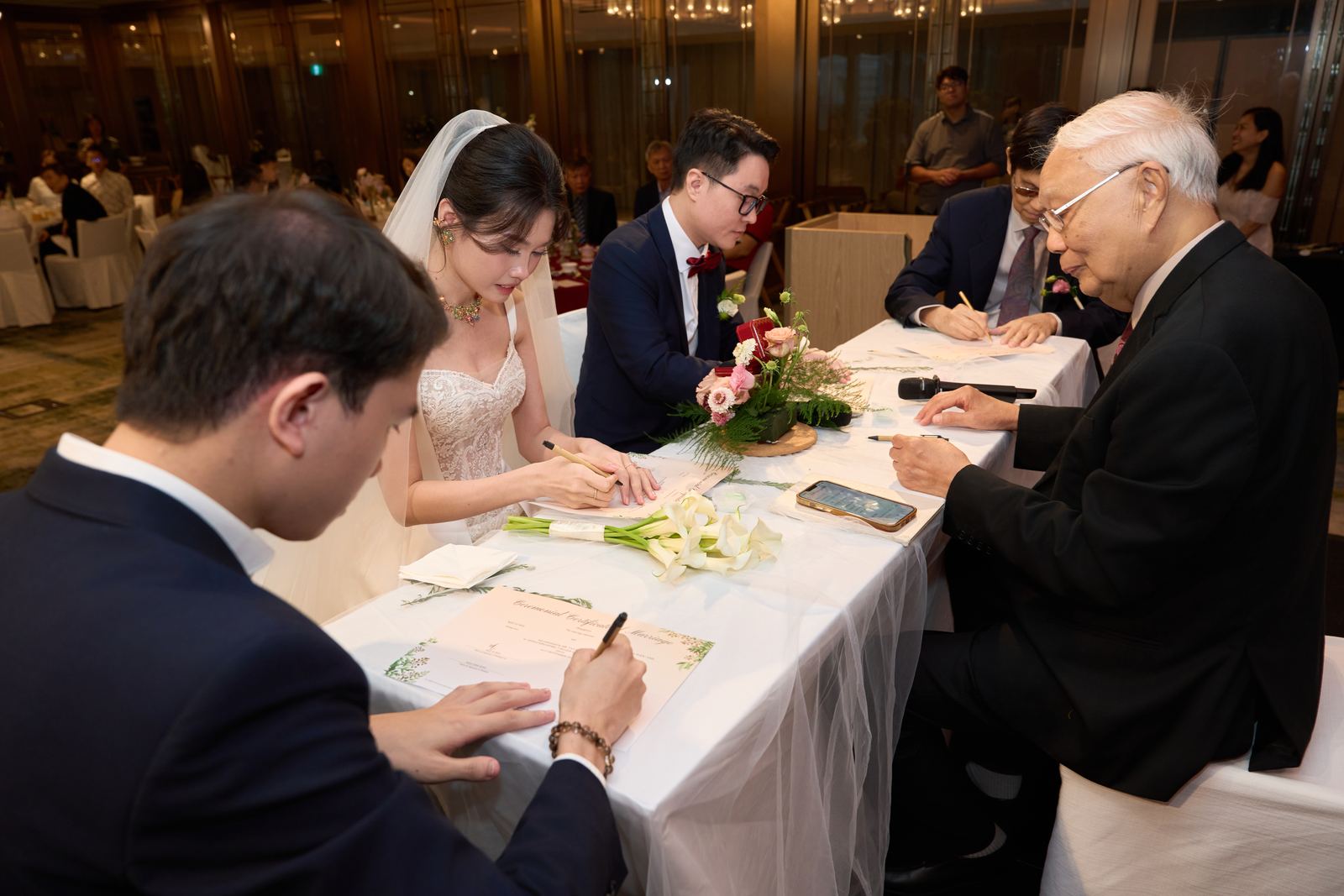 Edward and Na at their wedding