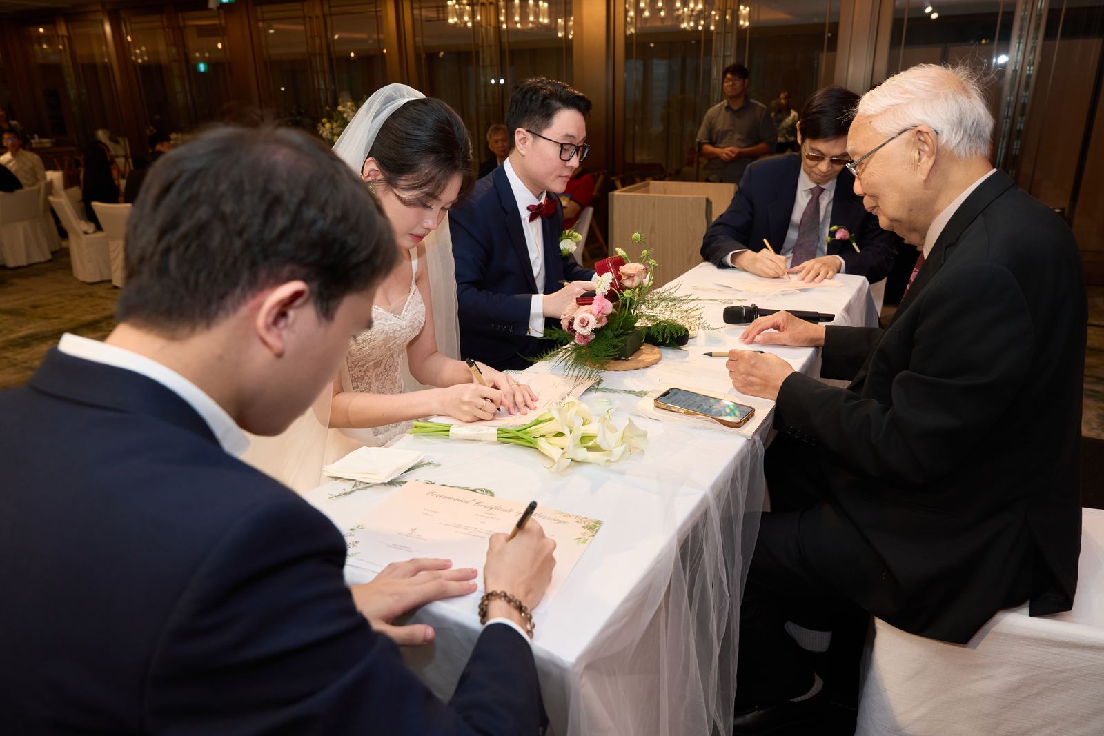 Edward and Na at their wedding