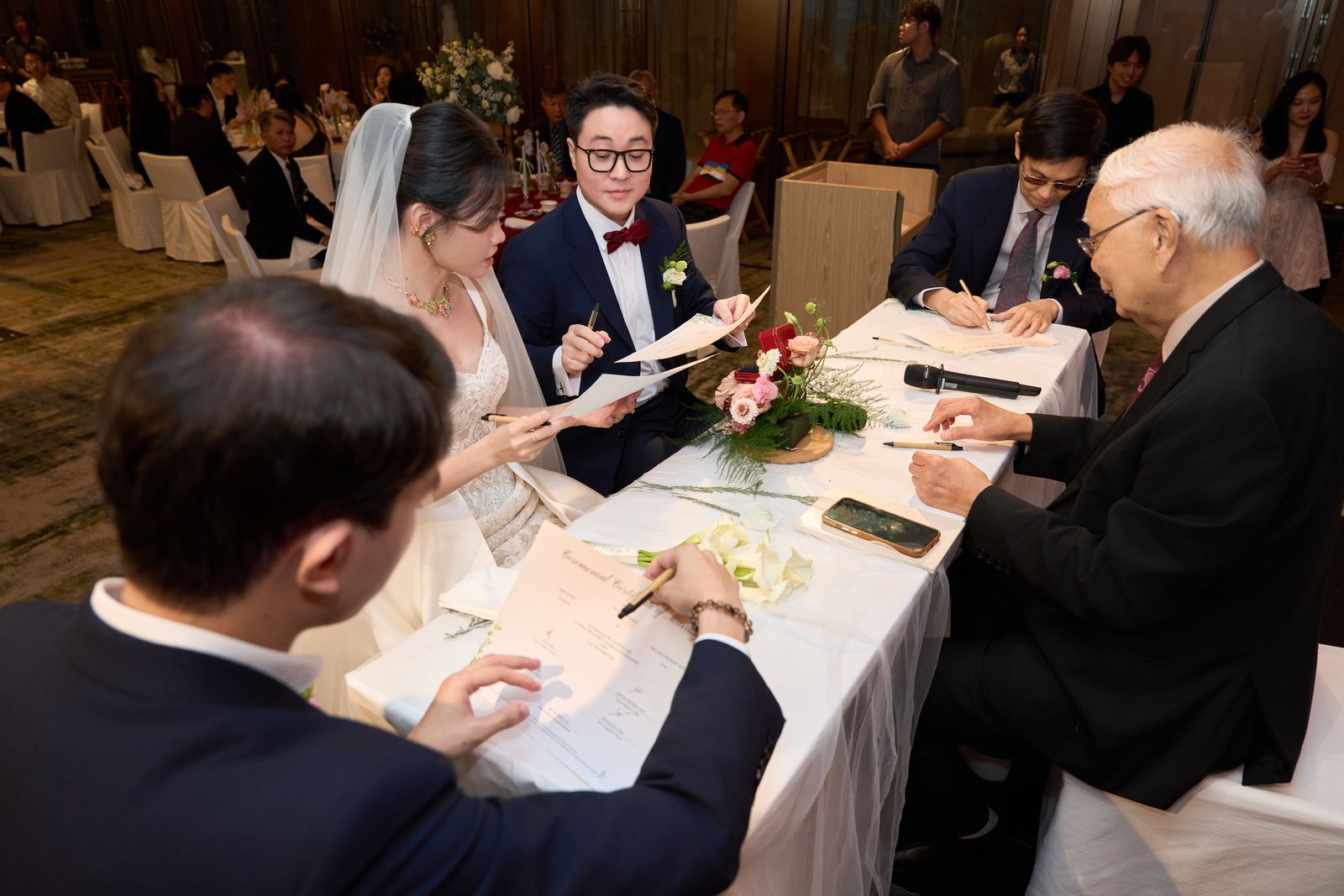 Edward and Na at their wedding