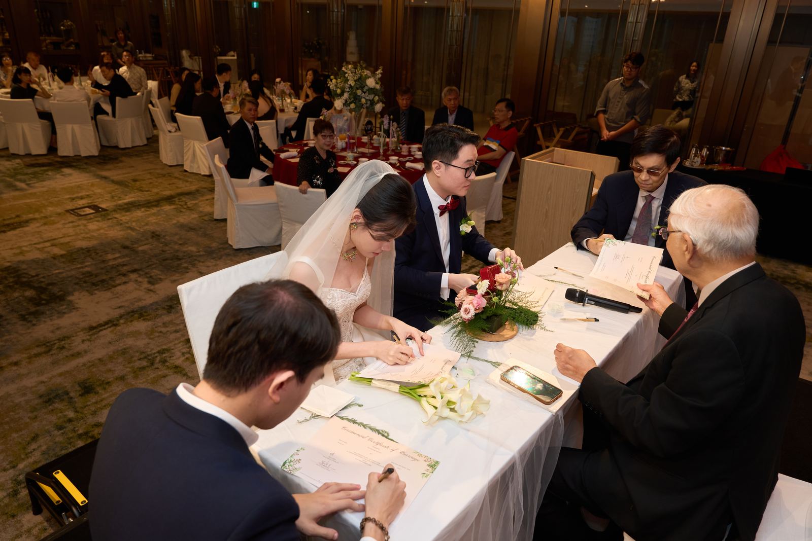 Edward and Na at their wedding