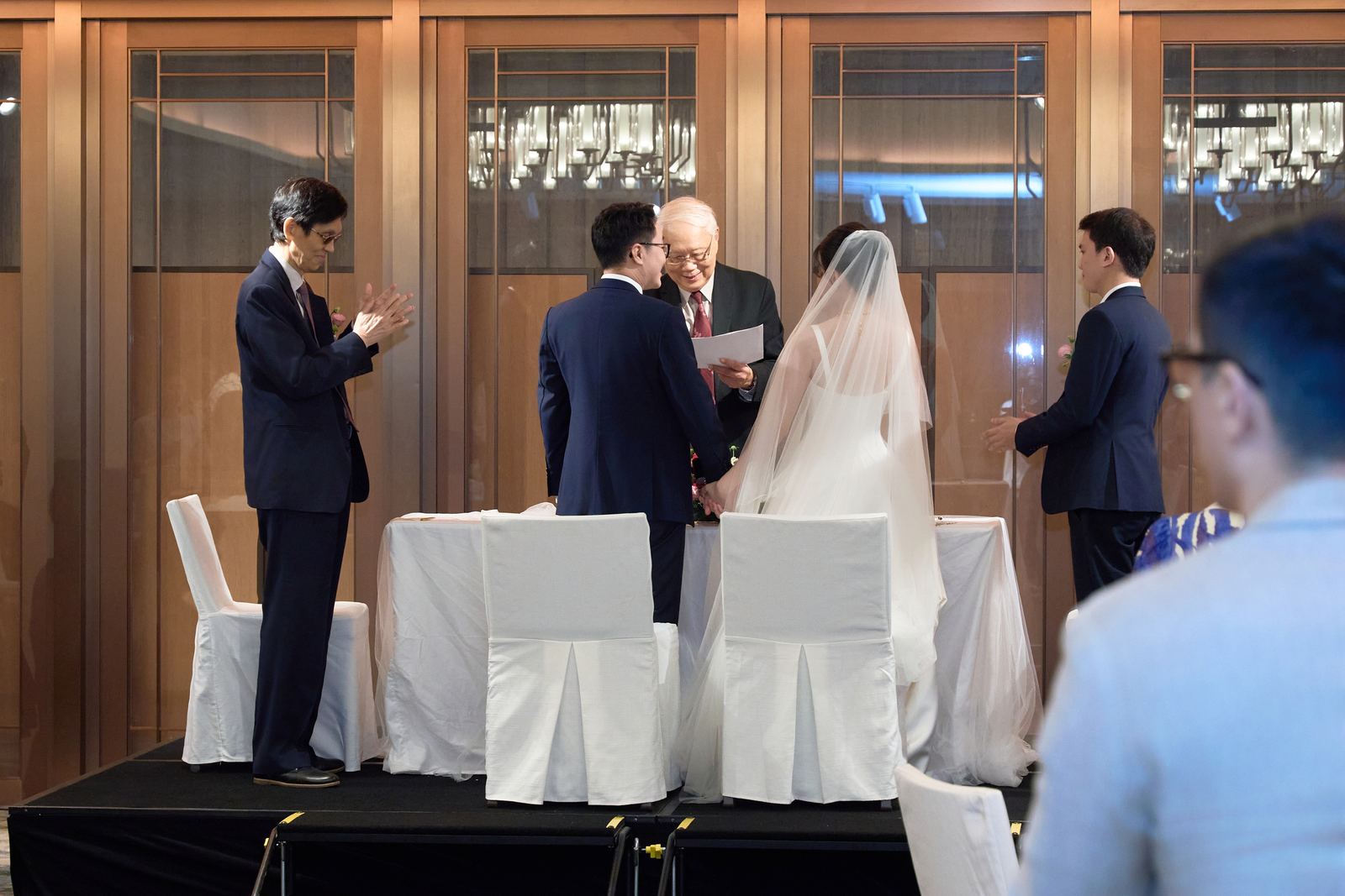 Edward and Na at their wedding